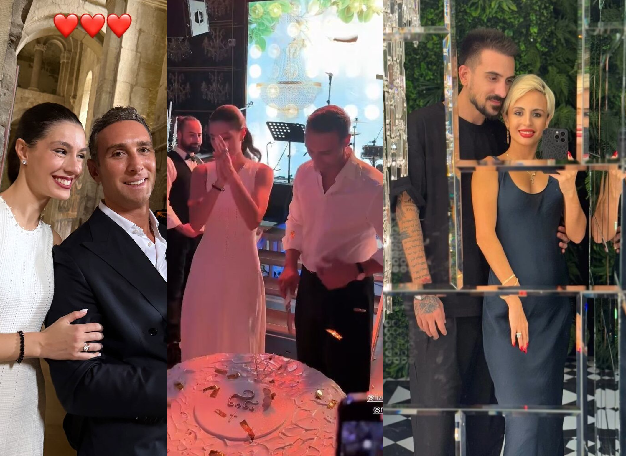 ოთო ფოლადაშვილის და მაშო ჩიჩუას ბრწყინვალე ცეკვა, უზარმაზარი ტორტი და ცნობილი სახეები – კადრები ირაკლი მაქაცარიას და ლიზა ჩიჩუას ქალიშვილის ნათლობის წვეულებიდან