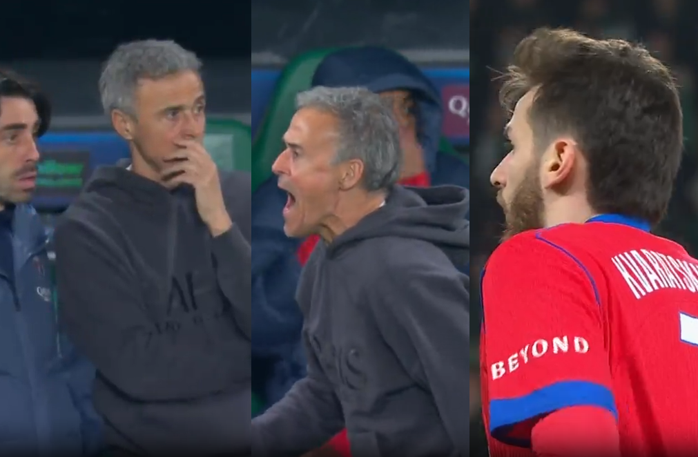 ვიდეო : რა რეაქცია ჰქონდა ლუის ენრიკეს კვარაცხელიას ულამაზეს გოლზე ?